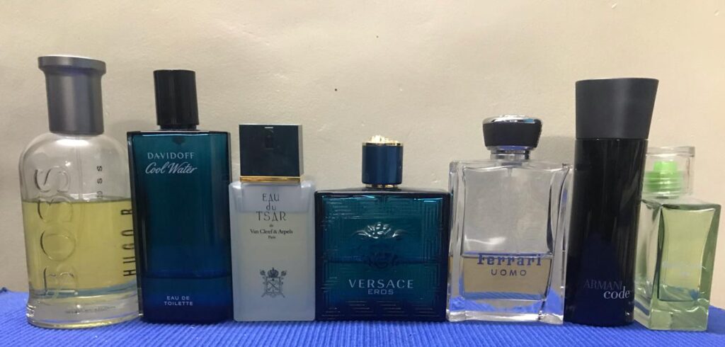 perfume bottles glass