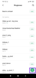 How to setup a ringtone in Redmi Note 8 Pro